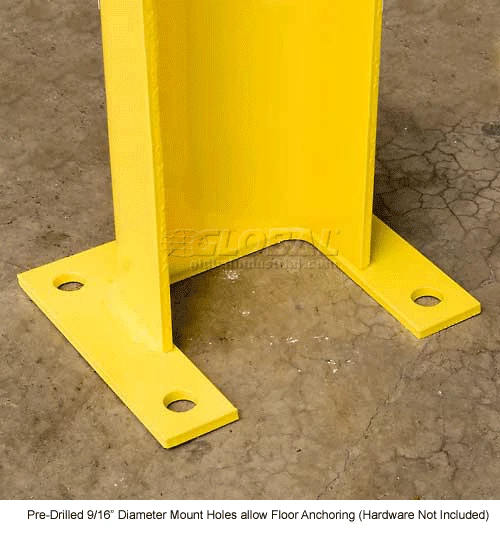 Bluff Manufacturing 1/4" Thick 12" H Steel Post Protector Yellow - Image 5