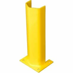Bluff Manufacturing 1/4" Thick 18" H Steel Post Protector Yellow