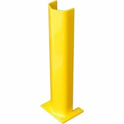 Bluff Manufacturing 1/4" Thick 24" H Steel Post Protector Yellow