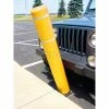 FlexPost 72"H FlexBollard™ - Natural Ground Installation - Yellow Cover/White Tapes