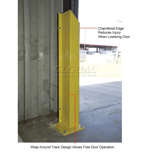 Bluff Manufacturing Heavy Duty Door Track Protector 24" Pair ( Left & Right) Yellow - Image 6