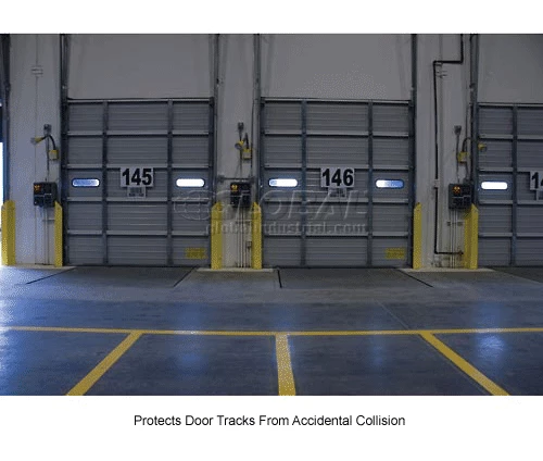 Bluff Manufacturing Heavy Duty Door Track Protector 24" Pair ( Left & Right) Yellow - Image 7