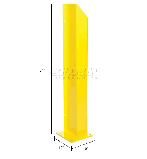 Bluff Manufacturing Heavy Duty Door Track Protector 24" Pair ( Left & Right) Yellow - Image 8