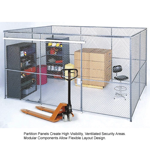 Global Industrial Wire Mesh Panel, 2'W x 8'H - Image 6