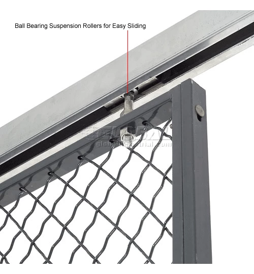 Global Industrial™ Wire Mesh Sliding Gate - 10x3 - Image 17