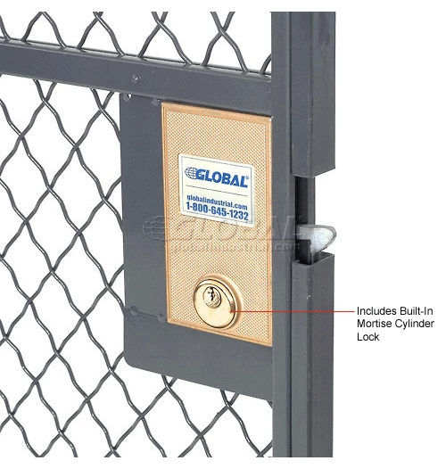 Global Industrial™ Wire Mesh Sliding Gate - 10x3 - Image 19