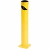 Global Industrial™ Steel Bollard w/Chain Slots & Removable Cap, 5-1/2"Dia. x 36"H, Yellow