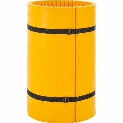Global Industrial Column Wrap Protector For 24" Dia. Column, 44"W x 48"H, 2 Sheets, Yellow