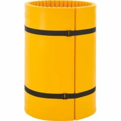Global Industrial Column Wrap Protector For 24" Dia. Column, 44"W x 42"H, 2 Sheets, Yellow