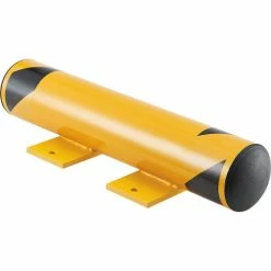 Global Industrial™ Floor Stop Bollard w/Removable Caps, 4-1/2" Dia. x 24"L, Yellow