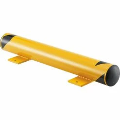 Global Industrial™ Floor Stop Bollard w/Removable Caps, 4-1/2" Dia. x 36"L, Yellow
