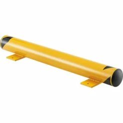Global Industrial™ Floor Stop Bollard w/Removable Caps, 4-1/2" Dia. x 48"L, Yellow