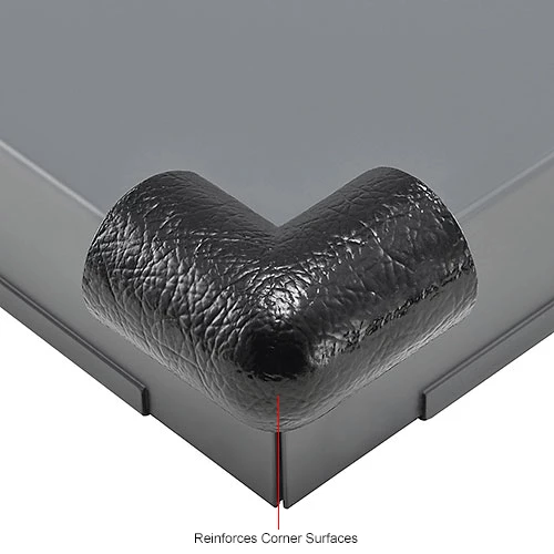 Global Industrial™ 2D Protective Safety Corner Guards, PU Foam, Adhesive Backed, Black, 1/Each - Image 7