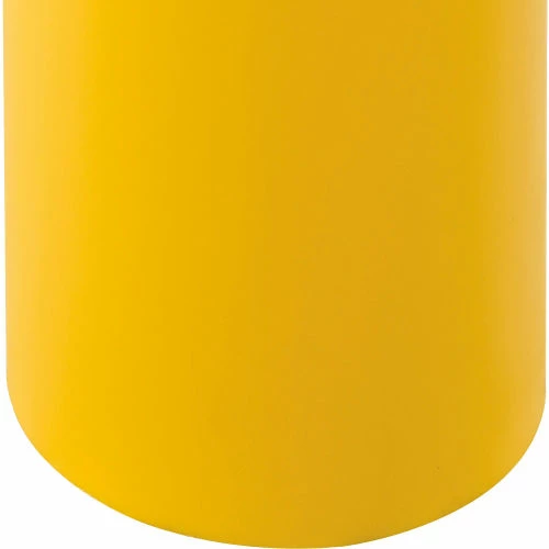 Global Industrial™ Bollard Post Sleeve, 4" D x 52" H, Yellow With Red Tape, HDPE - Image 6