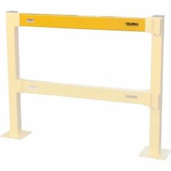 Global Industrial™ Steel Lift-Out Guard Rail, Light Duty, 8'L, Yellow