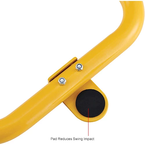 Global Industrial Adjustable Safety Swing Gate, 16"-26"W Opening, Yellow - Image 18
