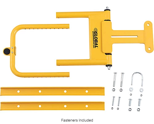Global Industrial Adjustable Safety Swing Gate, 16"-26"W Opening, Yellow - Image 19