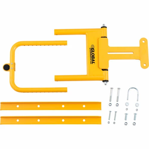 Global Industrial Adjustable Safety Swing Gate, 16"-26"W Opening, Yellow - Image 5