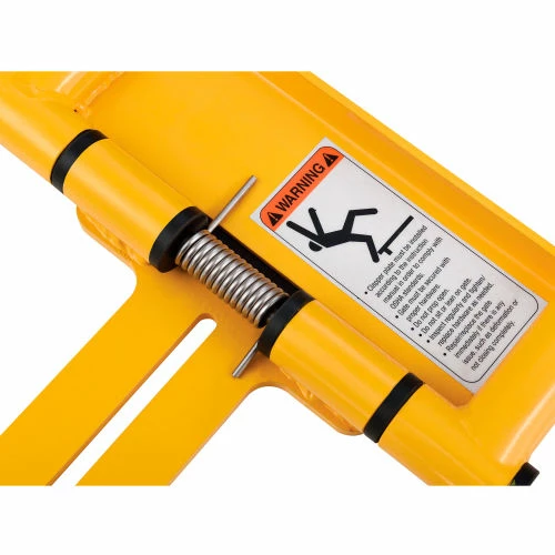 Global Industrial Adjustable Safety Swing Gate, 16"-26"W Opening, Yellow - Image 10