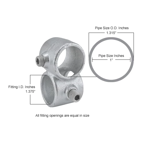 Global Industrial Pipe Fitting - Crossover 1" Dia. - Image 6