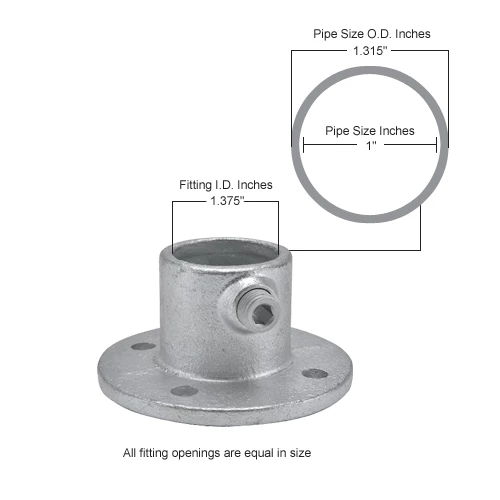 Global Industrial Pipe Fitting - Medium Flange 1" Dia. - Image 6