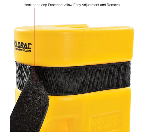 Global Industrial™ Rack Protector, 3" x 3" Opening, 18"H, Yellow - Image 10