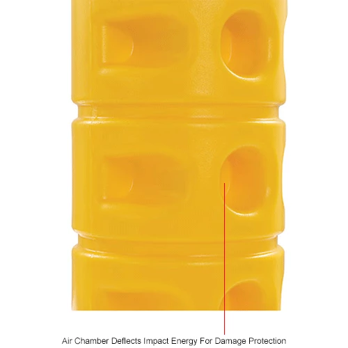 Global Industrial™ Rack Protector, 3" x 3" Opening, 18"H, Yellow - Image 11