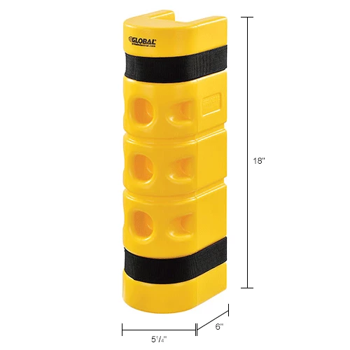 Global Industrial™ Rack Protector, 3" x 3" Opening, 18"H, Yellow - Image 12