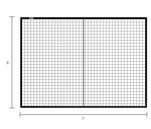 Global Industrial Machine Wire Guard Panel, 7'W, Black - Image 11