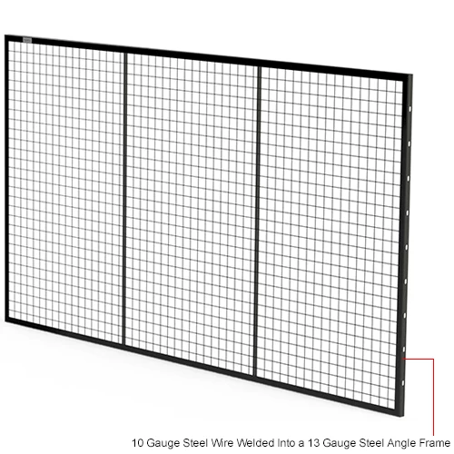 Global Industrial Machine Wire Guard Panel, 9'W, Black - Image 7