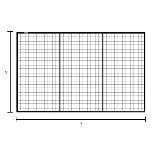 Global Industrial Machine Wire Guard Panel, 9'W, Black - Image 11