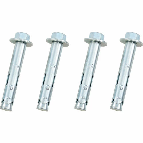 Global Industrial 1/2" x 3" Sleeve Anchor, Set Of 4