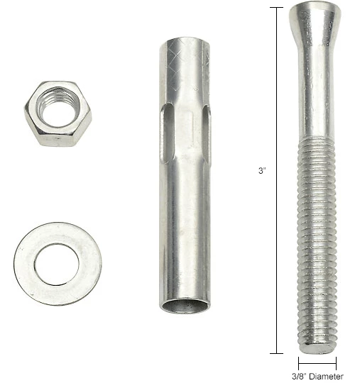 Global Industrial 1/2" x 3" Sleeve Anchor, Set Of 4 - Image 6