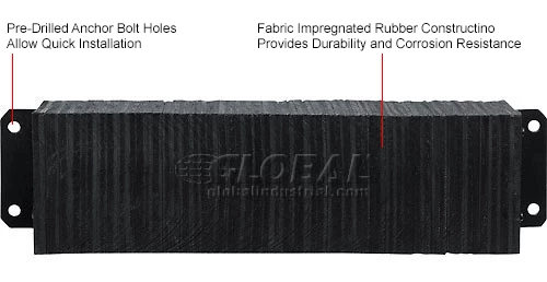 Global Industrial™ Dock Bumper 36"W x 4.5"D x 10"H - Image 5