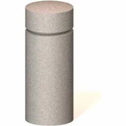 Petersen Manufacturing AL-1 Round Concrete Bollard, 12" Dia X 30" H, Type A Mount, Sand