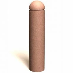 Petersen Manufacturing AL-2 Round Concrete Bollard, 12" Dia X 54" H, Type A Mount, Sand