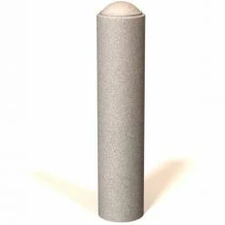 Petersen Manufacturing B-10 Round Concrete Bollard, 12" Dia X 56" H, Type B Mount, Sand