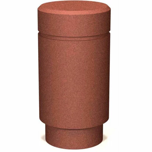 Petersen Manufacturing B-3 Round Concrete Bollard, 18" Dia X 35" H, Type A Mount, Tan