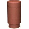 Petersen Manufacturing B-3 Round Concrete Bollard, 18" Dia X 35" H, Type B Mount, Tan