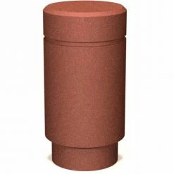 Petersen Manufacturing B-3 Round Concrete Bollard, 18" Dia X 35" H, Type A Mount, Sand