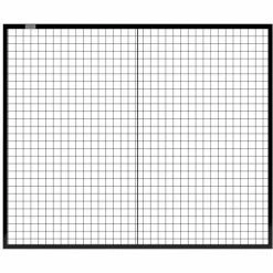 Global Industrial™ Machine Wire Guard Panel, 6'W, Black