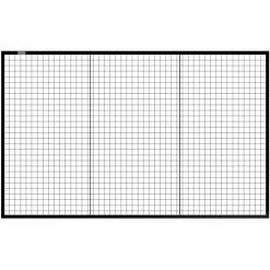 Global Industrial™ Machine Wire Guard Panel, 8'W, Black