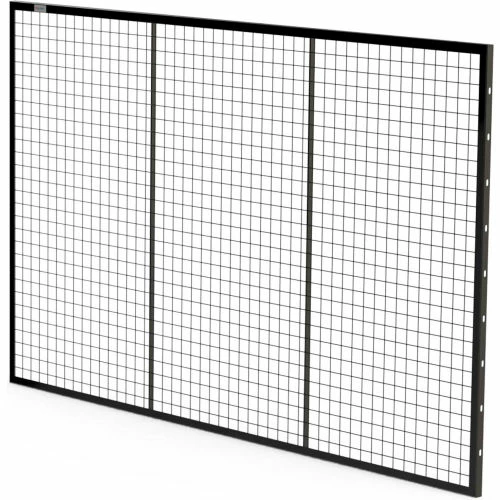Global Industrial Machine Wire Guard Panel, 8'W, Black - Image 2