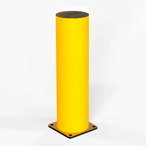A-SAFE 29-1/2"H Flexible Bollard, Concrete Installation, Yellow, 006-004