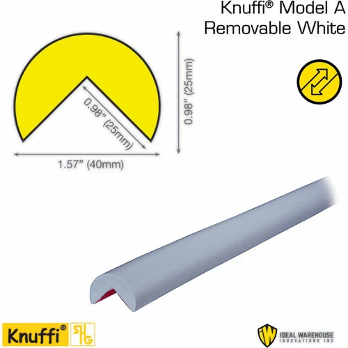Knuffi® Removable Model A Corner Bumper Guard White - Image 2