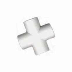 Circo Innovations Slip Cross Fitting, 1"Dia., Furniture Grade Pvc, White - Pkg Qty 25