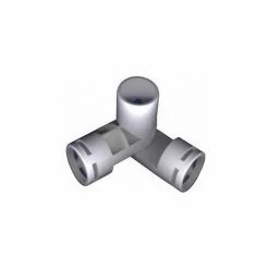 Circo Innovations Adjustable Joint 3 Way Fittings, 1"Dia., Furniture Grade Pvc, White - Pkg Qty 5