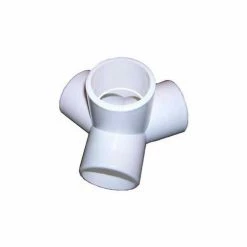 Circo Innovations Table Base Fittings, 1-1/4"Dia., Furniture Grade Pvc, White - Pkg Qty 15