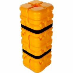 Column Sentry® FIT Column Protector, 4"- 8" Square Openings, 16" O.D. x 42"H", Ylw, CS-FIT-S-Y