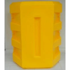 Diversified Plastics Poly Structural Column Protector, 12-1/4" Square Opening, Yellow, CP-12-14